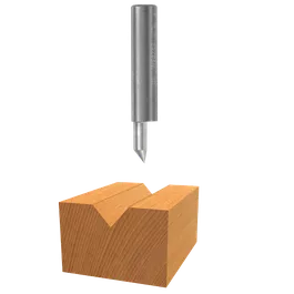 Solid Carbide V-Groove Bit