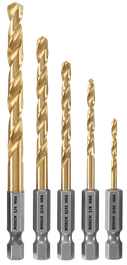 Impact Tough™ Titanium Nitride-Coated Drill Bit Sets