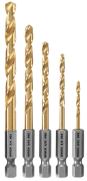 Impact Tough™ Titanium Nitride-Coated Drill Bit Sets