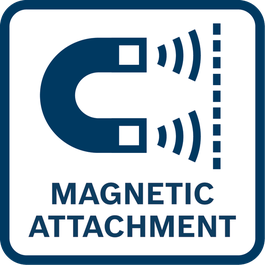 Secure and quick positioning to magnetic surfaces.