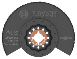 Lame enlève-mortier à concrétion carbure pour outils oscillants multifonctions Starlock®