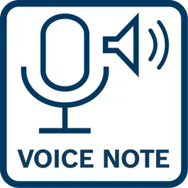 Integrated microphone and speaker for recording voice notes.