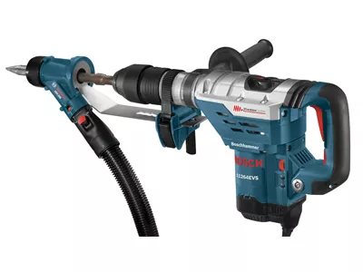 SDS-max® / Spline Chiseling Dust Collection Attachment_HDC300_attached_11264EVS