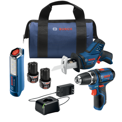 Bosch-12V-Max-3-Tool-Combo-Kit-with-3-8-Inch-Drill-Driver-Pocket-Reciprocating-Saw-LED Worklight-GXL12V-310B22