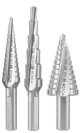 High-Speed Steel Turbo Step Drill Bit Sets