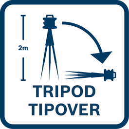 Withstands falls from a height of 2 m* from a tripod (*when the measuring device, mounted in a horizontal position on a tripod, falls onto a flat concrete floor after tipping).