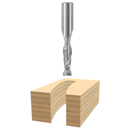 Solid Carbide Double Flute Upcut Spiral Bits Bosch Professional