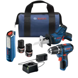 Bosch-12V-Max-3-Tool-Combo-Kit-with-3-8-Inch-Drill-Driver-Pocket-Reciprocating-Saw-LED Worklight-GXL12V-310B22