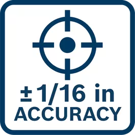 Accurate to ±1/16 In. at 100 Ft (30 m).