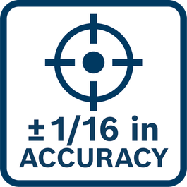 Accurate to ±1/16 In. at 100 Ft (30 m).