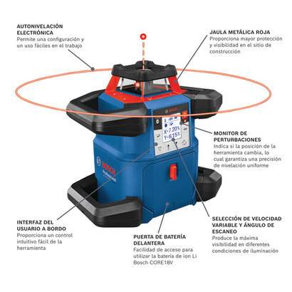 Rotary-Laser-18V-Revolve-GRL4000-80CHV-Bosch-walkaround-ES