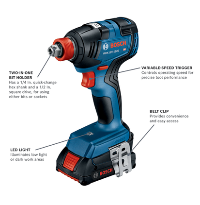 GDX18V-1800B12 Cordless Impact Drivers