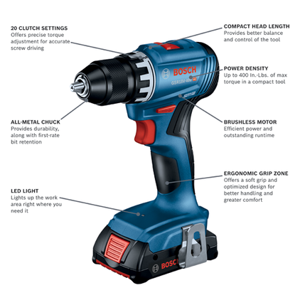 GSR18V 400B12 Cordless Drill Drivers Bosch Professional