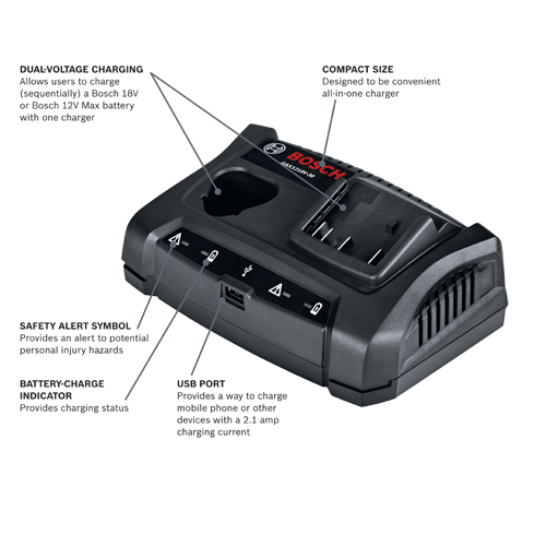 Bosch 18v 6 port charger hot sale