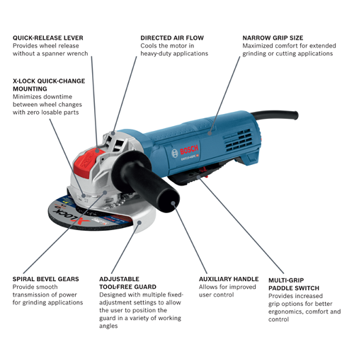 GWX10 45PE X LOCK Angle Grinders