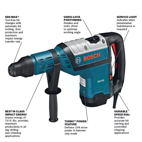 Bosch rock clearance drill