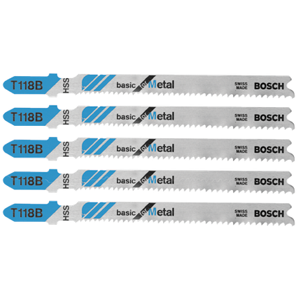 T Shank Jig Saw Blades Basic for Metal Bosch Professional