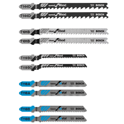 T Shank Jig Saw Blade Sets Bosch Professional