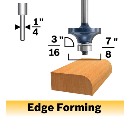 Carbide Tipped Roundover Bits Bosch Professional