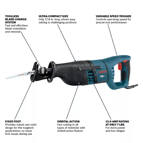 Bosch 12 deals amp reciprocating saw