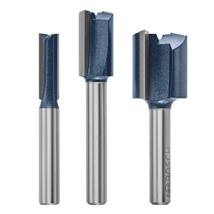 Straight Router Bit Sets Bosch Professional