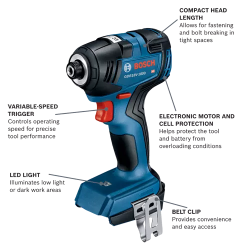 GDR18V-1800B12 Cordless Impact Drivers