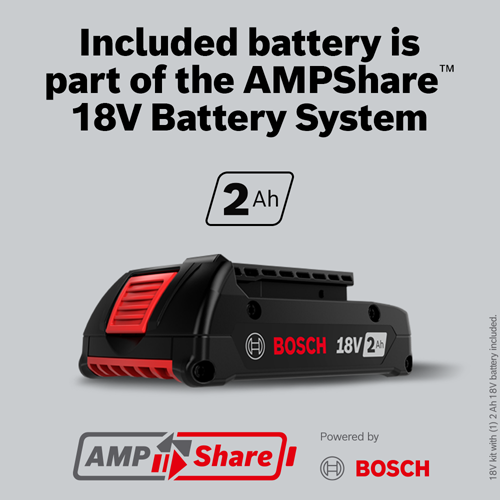 BOSCH BAT612 18V Lithium-Ion 2 Ah Standard Power Battery