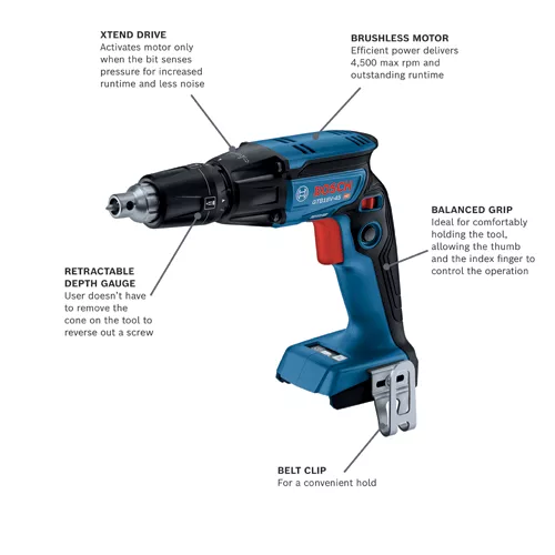 Bosch brushless best sale drywall screw gun