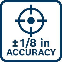 Accurate to ±1/8 In. at 100 Ft (30 m).