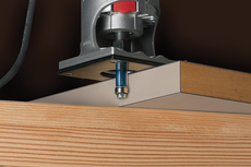 Carbide-Tipped Double-Flute Flush and Bevel Laminate Trim Bits
